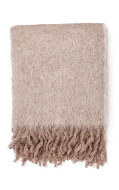 St. Frank Alpaca Bed Throw In Ivory