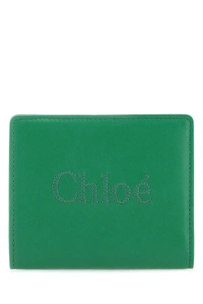 Chloé Chloe Wallets In Green