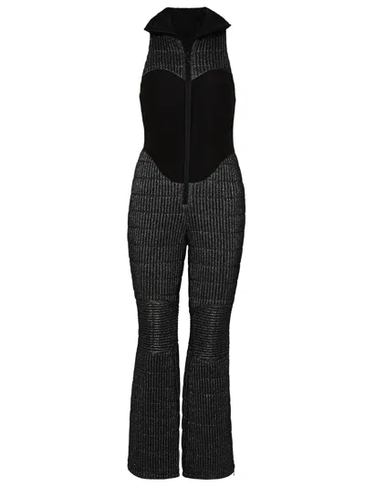 Khrisjoy Quilted Panelled Ski Suit In Black