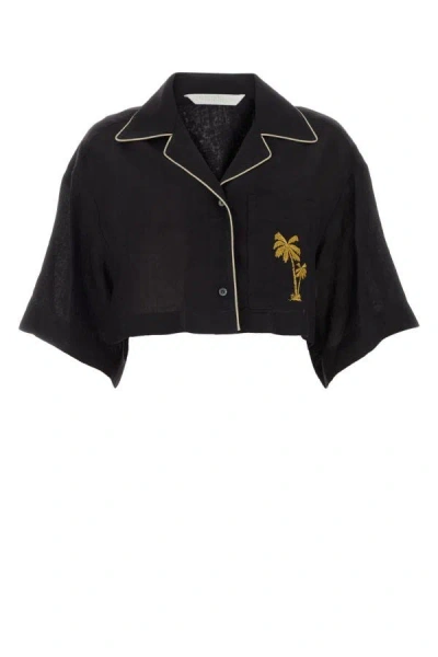Palm Angels Woman Camicia In Black