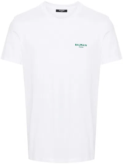 Balmain T-shirt With Logo Application In White