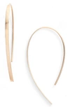 Lana Jewelry Mini Flat Hooked On Hoop Earrings In Yellow Gold