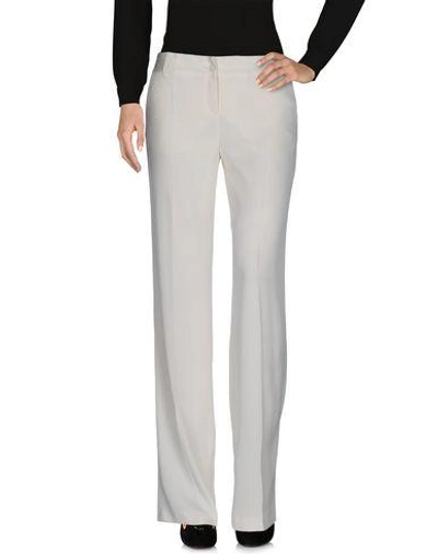 Blumarine Casual Trousers In Ivory