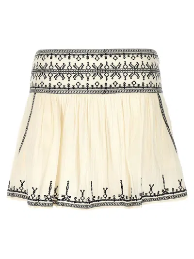 Isabel Marant Étoile 'picadilia' Skirt In White/black
