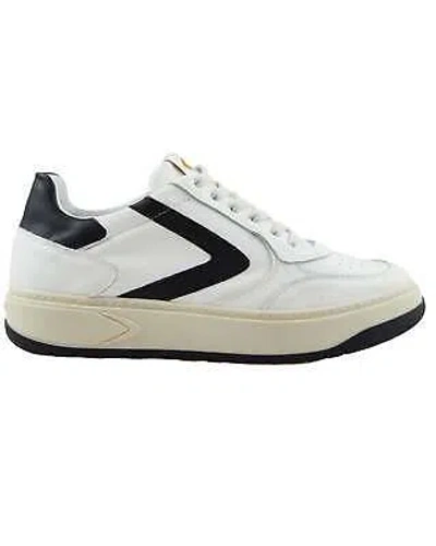 Pre-owned Valsport Shoes Low Trainer Casual  Hype Classic Vh2506m Leather Men White/black In Not Available