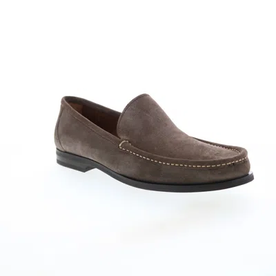 Pre-owned Bruno Magli Encino Bm1enco1 Mens Brown Loafers & Slip Ons Casual Shoes