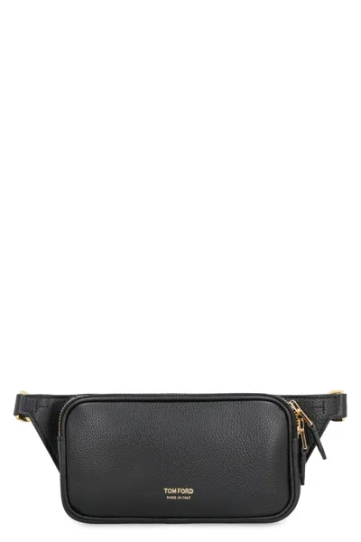 Tom Ford Leather Belt Bag In Black