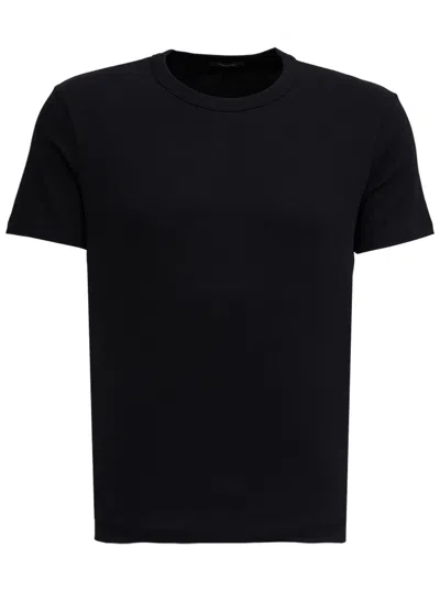 Tom Ford Cotton Crew-neck T-shirt In Black