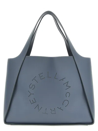 Stella Mccartney Logo Shopping Bag Tote Bag Light Blue