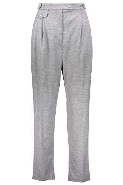 Burberry Long Trousers In Grey