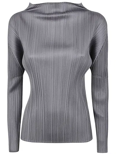 Issey Miyake Pleats Please  Basics Sweater Clothing In Grey