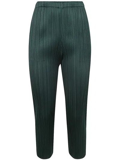 Issey Miyake Pleats Please  Monthly Colors March Pants Clothing In Green