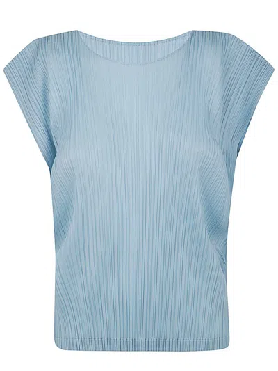 Issey Miyake Pleats Please  Monthly Colors March Shirt Clothing In Blue