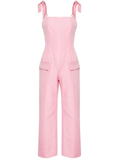Papa Oppong Edy Petitole Cotton-blend Overalls In Pink