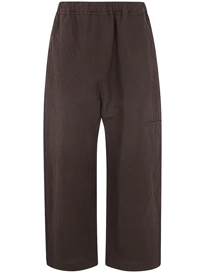 Sofie D Hoore Wide Pants With Elastic Waist Clothing In Brown