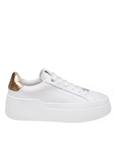 Ferragamo Leather Sneakers In White