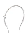 Prada Women's Embellished Brass Headband In Assorted Silver