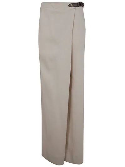 Alberta Ferretti Wide Leg Trouser Clothing In White