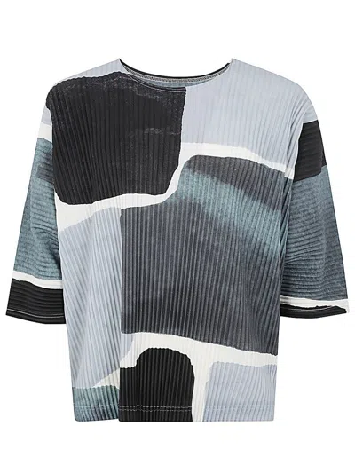 Issey Miyake Landscape T-shirt In Grey