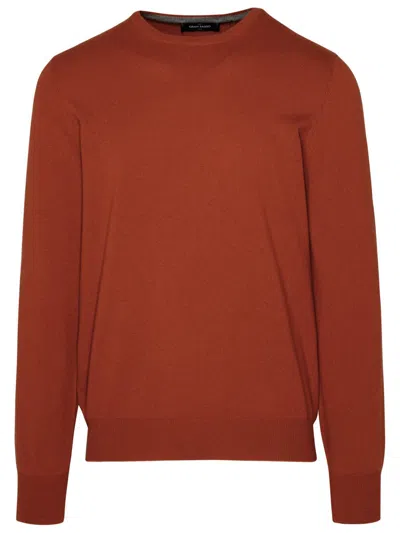 Gran Sasso Brick Cashmere Sweater In Orange