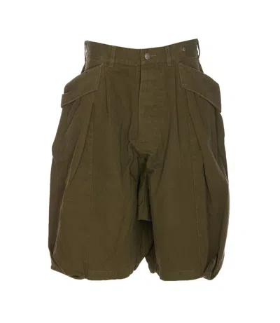 R13 Shorts In Olive