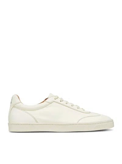 Brunello Cucinelli Leather Sneakers In Nude & Neutrals