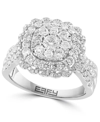 Effy Collection Effy Diamond Cluster Ring (1-1/3 Ct. T.w.) In 14k White Gold