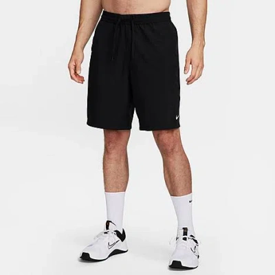 Nike Men's Form Dri-fit 9" Unlined Versatile Shorts In Black/white