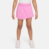 Nike Kids' Girls Sportswear T Shirt Breezy Mid Rise Skort Court Borough Low 2 Adjustable Strap Closure Casual S In Pink
