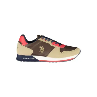 U.s. Polo Assn Brown Polyester Trainer