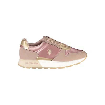 U.s. Polo Assn Pink Polyester Sneaker