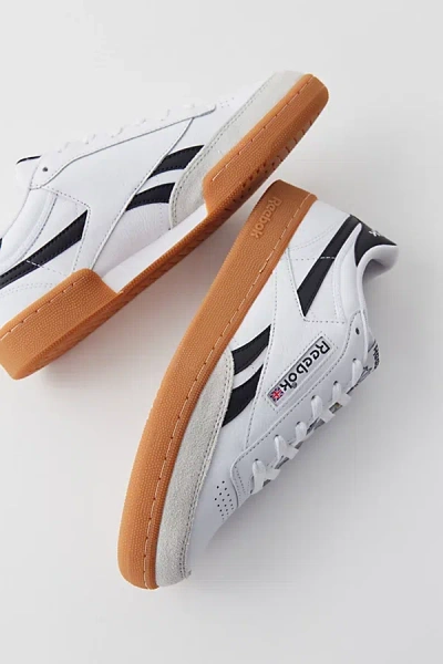 Reebok Club C Revenge Vintage Trainer In White/black/gum, Women's At Urban Outfitters