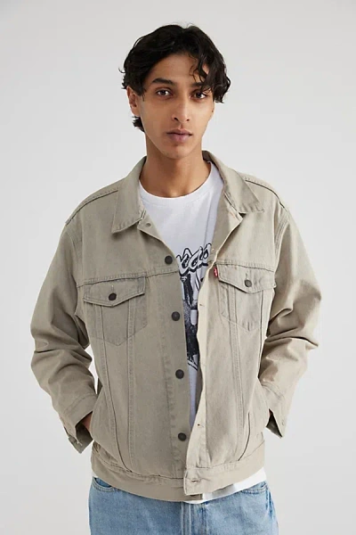 Levi's Beige Trucker Denim Jacket In Ivory White