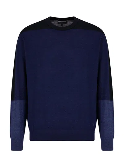 Emporio Armani Sweaters Blue