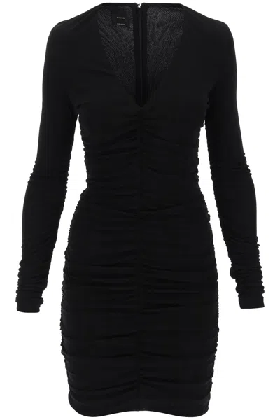 Pinko Black Long-sleeved Mini Dress