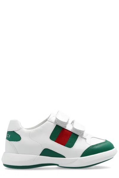 Gucci Kids' Toddler Web Sneakers In Multicolour