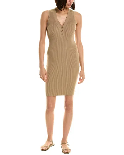 Michael Stars Roxy Henley Sweaterdress In Green