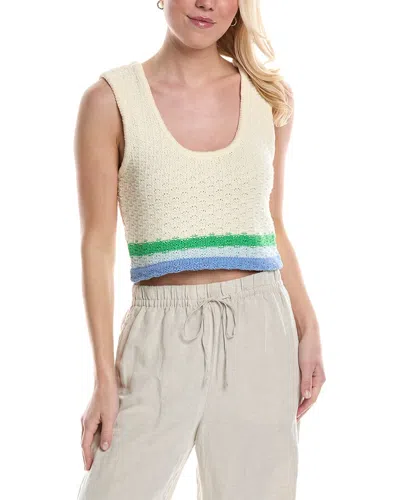 Central Park West Charlie Cropped Tank In Blue