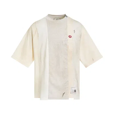 Miharayasuhiro Vertical Switching T-shirt In White