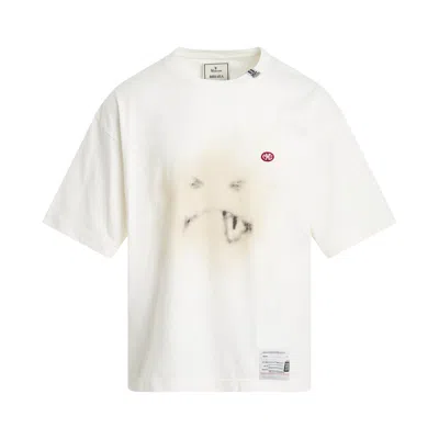Miharayasuhiro Sad Face Printed T-shirt In White