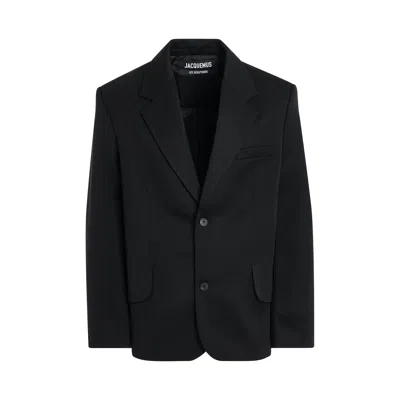 Jacquemus Titolo Suit Jacket In Black