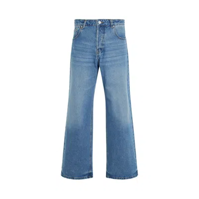 Jacquemus Le De Nîmes Wide-leg Jeans - Men's - Regenerative Cotton/cotton In Blue