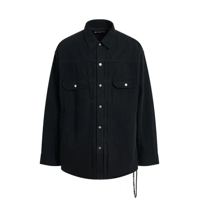 Mastermind Long Sleeve Denim Shirt In Black