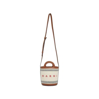 Marni Tropicalia Mini Bucket Bag -  - Cotton - Beige