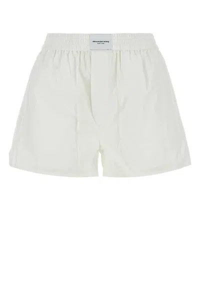 Alexander Wang T T By Alexander Wang Shorts In White