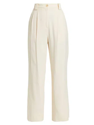 A.l.c Tommy Ii Pleated Trousers In Bone