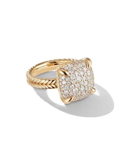 David Yurman Women's Chatelaine Ring In 18k Yellow Gold In Diamond