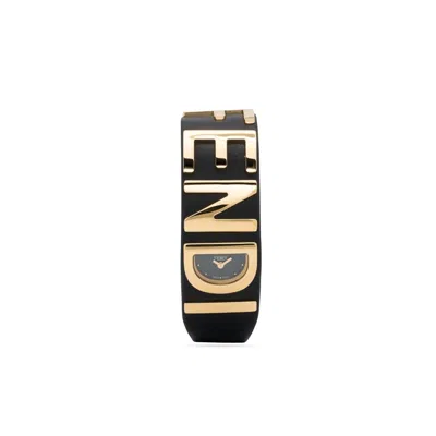 Fendi Graphy Bracelet Watch In Black