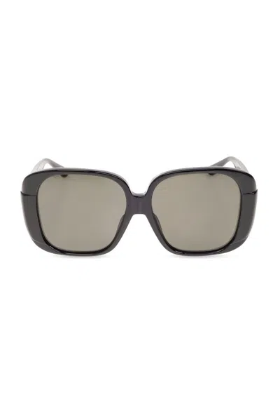 Linda Farrow Mima Square Frame Sunglasses In Black