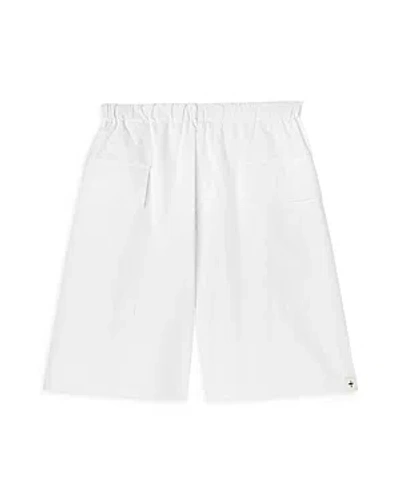 Jil Sander Cotton Cargo Shorts In Optic White